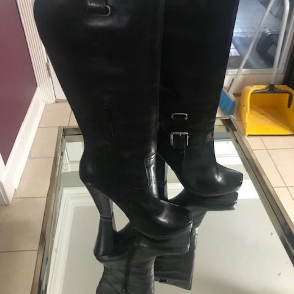 Boots, Jessica Simpson Black Leather NEW